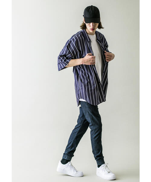 MONKEY TIME（モンキータイム）の「＜monkey time＞ ST TCR TWILL SKINNY JOGGER/ジョガーパンツ（その他パンツ・メンズ・ネイビー/ライトブルー・SMALL/MEDIUM/LARGE/X-LARGE）」の13枚目の写真