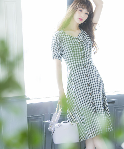 Misch Masch ミッシュマッシュ の フロント釦ギンガムワンピース ワンピース Wear Misch Masch ミッシュマッシュ の フロント釦ギンガムワンピース ワンピース Wear