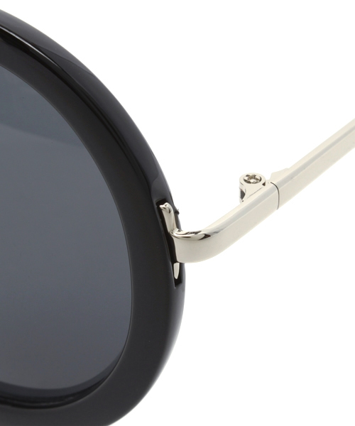 WEGO（ウィゴー）の「WEGO/ラウンドタイプサングラス（サングラス・メンズ・ブラック/ゴールド/ブラック系その他/ホワイト/ブラウン系その他・FREE）」の9枚目の写真