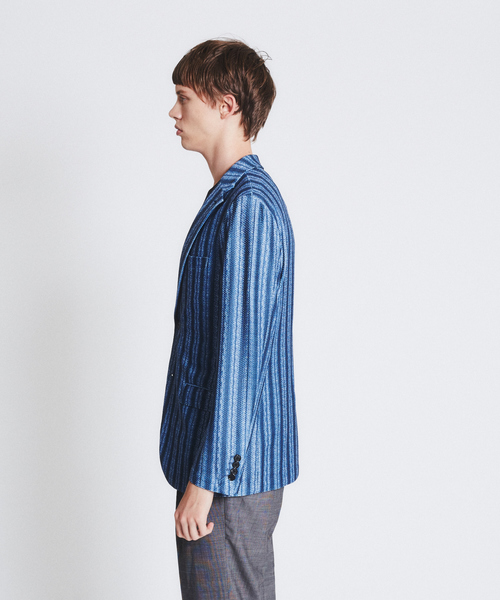 RECENCY OF MINE（リーセンシー オブ マイン）の「【Recency of Mine】FLEXメッシュジャージジャケット（テーラードジャケット・メンズ・ブラック/ブルー系その他/ブルー・44/46/48/50）」の5枚目の写真