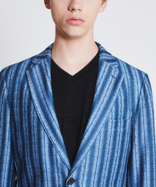 RECENCY OF MINE（リーセンシー オブ マイン）の「【Recency of Mine】FLEXメッシュジャージジャケット（テーラードジャケット・メンズ・ブラック/ブルー系その他/ブルー・44/46/48/50）」の7枚目の写真