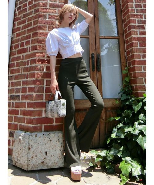 EVRIS（エヴリス）の「パイソンライクスクエアショルダーBAG（ショルダーバッグ・レディース・ホワイト/ブラック/ブラウン・FREE）」の12枚目の写真