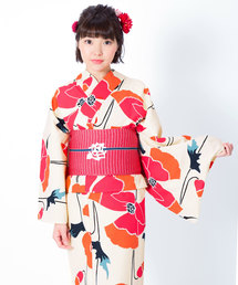 kimonomachi（キモノマチ）の「レディース 浴衣 単品 吸水速乾 高機能ポリエステル浴衣　ライトパープルなど 浴衣単品（浴衣）」