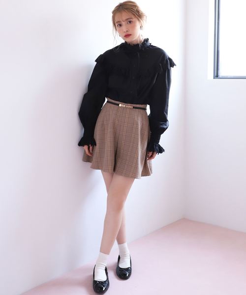 one after another NICE CLAUP（ワンアフターアナザーナイスクラップ）の「ヴィンテージフリルブラウス（シャツ/ブラウス・レディース・ブラック/ベージュ/オフホワイト・FREE）」の8枚目の写真