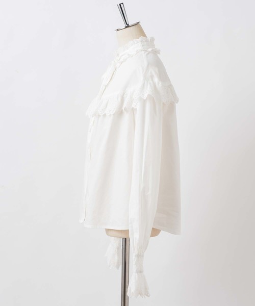 one after another NICE CLAUP（ワンアフターアナザーナイスクラップ）の「ヴィンテージフリルブラウス（シャツ/ブラウス・レディース・ブラック/ベージュ/オフホワイト・FREE）」の21枚目の写真