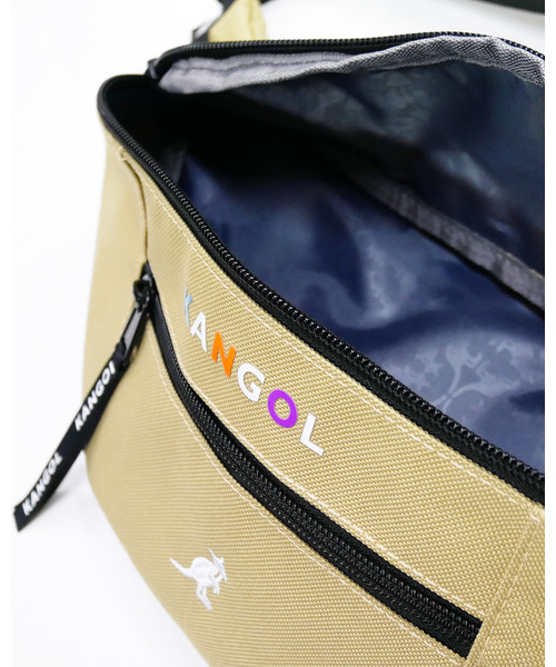 KANGOL（カンゴール）の「【 KANGOL / カンゴール 】 カラフルロゴ プリント ウェストバッグ（ボディバッグ/ウエストポーチ・メンズ・ブラック/ベージュ/グレー/ブラック×ホワイト・FREE）」の9枚目の写真