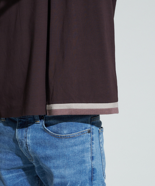 ABAHOUSE（アバハウス）の「【ノンストレス】圧着ボタンレスカーディガン（カーディガン/ボレロ・メンズ・ネイビー/ブラウン・46/48）」の11枚目の写真