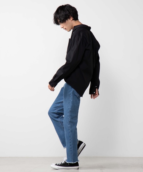 WEGO(ウィゴー)の「WEGO/ストレッチブロードポプリンシャツ(シャツ/ブラウス・メンズ・ホワイト/ブラック/ベージュ/ワイン/カーキ・SMALL/MEDIUM/LARGE/X-LARGE)」の12枚目の写真