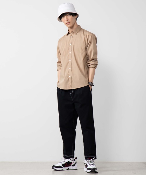 WEGO(ウィゴー)の「WEGO/ストレッチブロードポプリンシャツ(シャツ/ブラウス・メンズ・ホワイト/ブラック/ベージュ/ワイン/カーキ・SMALL/MEDIUM/LARGE/X-LARGE)」の14枚目の写真