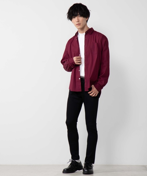 WEGO(ウィゴー)の「WEGO/ストレッチブロードポプリンシャツ(シャツ/ブラウス・メンズ・ホワイト/ブラック/ベージュ/ワイン/カーキ・SMALL/MEDIUM/LARGE/X-LARGE)」の18枚目の写真