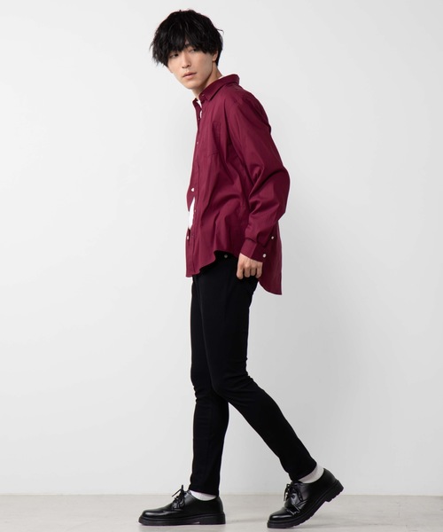 WEGO(ウィゴー)の「WEGO/ストレッチブロードポプリンシャツ(シャツ/ブラウス・メンズ・ホワイト/ブラック/ベージュ/ワイン/カーキ・SMALL/MEDIUM/LARGE/X-LARGE)」の19枚目の写真