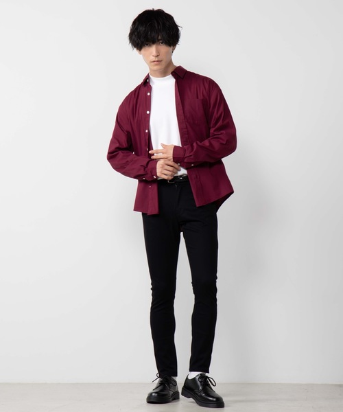 WEGO(ウィゴー)の「WEGO/ストレッチブロードポプリンシャツ(シャツ/ブラウス・メンズ・ホワイト/ブラック/ベージュ/ワイン/カーキ・SMALL/MEDIUM/LARGE/X-LARGE)」の20枚目の写真