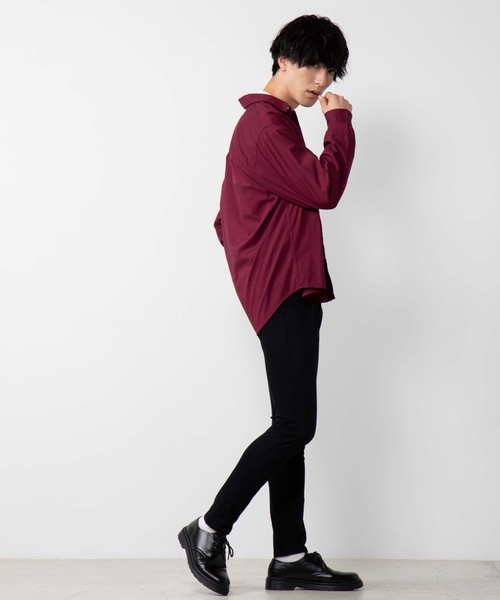 WEGO(ウィゴー)の「WEGO/ストレッチブロードポプリンシャツ(シャツ/ブラウス・メンズ・ホワイト/ブラック/ベージュ/ワイン/カーキ・SMALL/MEDIUM/LARGE/X-LARGE)」の21枚目の写真