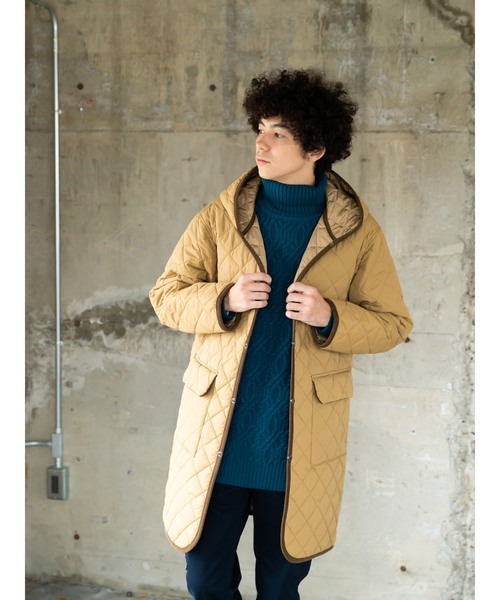 CRAFT STANDARD BOUTIQUE(クラフトスタンダードブティック)の「キルティングオーバーコート●*(その他アウター・メンズ・ブラック/ベージュ/グリーン系その他5/ブルー系その他5・M/L)」の1枚目の写真