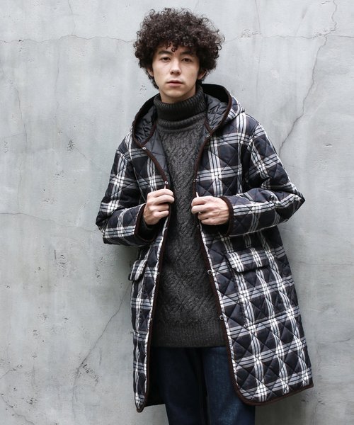 CRAFT STANDARD BOUTIQUE(クラフトスタンダードブティック)の「キルティングオーバーコート●*(その他アウター・メンズ・ブラック/ベージュ/グリーン系その他5/ブルー系その他5・M/L)」の4枚目の写真