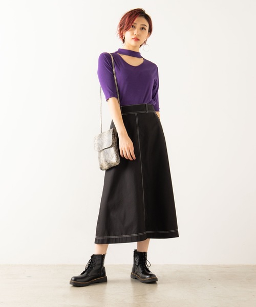 WEGO(ウィゴー)の「WEGO/チノフレアスカート(スカート・レディース・ブラック/ライトブラウン/ベージュ/カーキ・MEDIUM/SMALL/X-SMALL/LARGE)」の10枚目の写真