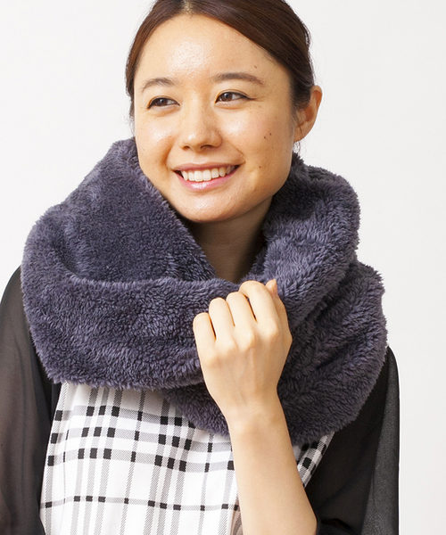 WEGO（ウィゴー）の「WEGO/フェイクファースヌード（ストール/ショール・レディース・ブラック/グレー/ベージュ/ネイビー/ホワイト・FREE）」の19枚目の写真