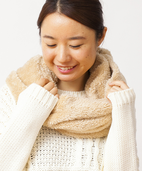 WEGO（ウィゴー）の「WEGO/フェイクファースヌード（ストール/ショール・レディース・ブラック/グレー/ベージュ/ネイビー/ホワイト・FREE）」の20枚目の写真