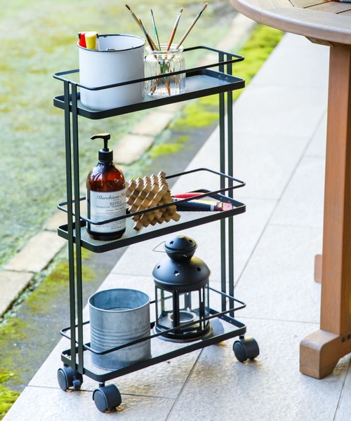 東京家具（トウキョウカグ）の「マルチスリムワゴン　TUBER（収納グッズ・レディース・ホワイト/ブラック・FREE）」の5枚目の写真