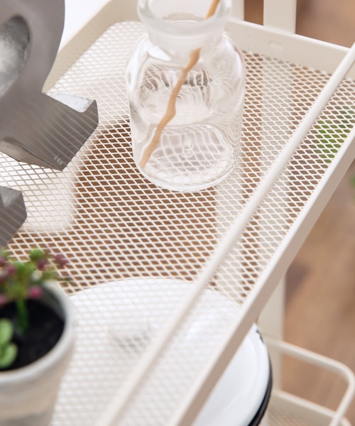 東京家具（トウキョウカグ）の「マルチスリムワゴン　TUBER（収納グッズ・レディース・ホワイト/ブラック・FREE）」の7枚目の写真