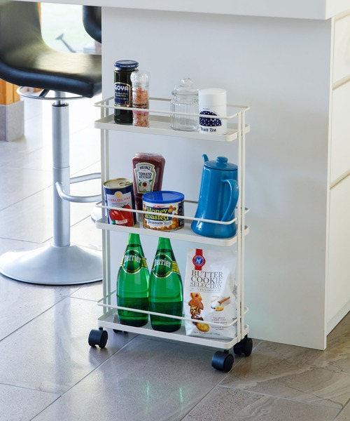 東京家具（トウキョウカグ）の「マルチスリムワゴン　TUBER（収納グッズ・レディース・ホワイト/ブラック・FREE）」の15枚目の写真