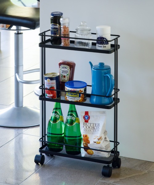 東京家具（トウキョウカグ）の「マルチスリムワゴン　TUBER（収納グッズ・レディース・ホワイト/ブラック・FREE）」の16枚目の写真