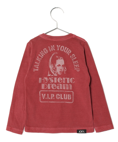 JOEY HYSTERIC（ジョーイヒステリック）の「DREAM pt T-SH（Tシャツ/カットソー・キッズ・レッド/チャコール/パープル・MEDIUM/SMALL/X-SMALL）」の4枚目の写真