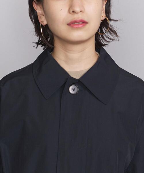 BEAUTY&YOUTH UNITED ARROWS（ビューティーアンドユースユナイテッドアローズ）の「BY ステンカラーロングコート -撥水加工- ο（ステンカラーコート・レディース・ベージュ/ネイビー・M/S）」の21枚目の写真