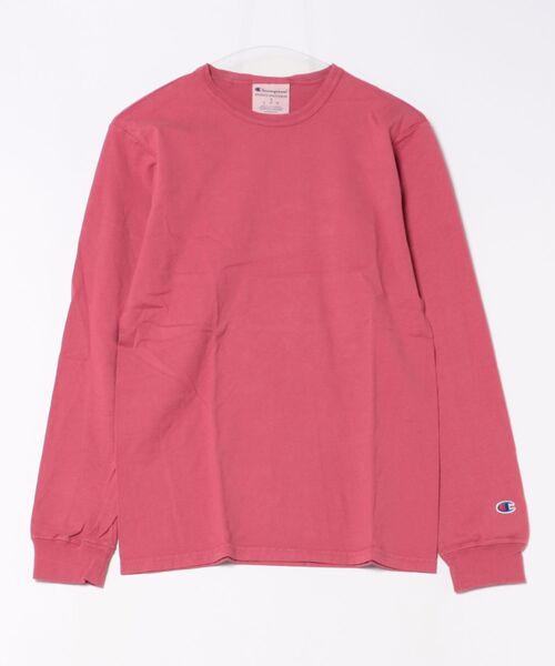 Champion（チャンピオン）の「【Champion/チャンピオン】（UN）6oz. GARMENT DYED LONG SLEEVE T-SHIRTS（Tシャツ/カットソー・メンズ・ブラック/ネイビー/グレー/レッド/グリーン/グレイッシュブルー・SMALL/MEDIUM/LARGE/X-LARGE）」の6枚目の写真