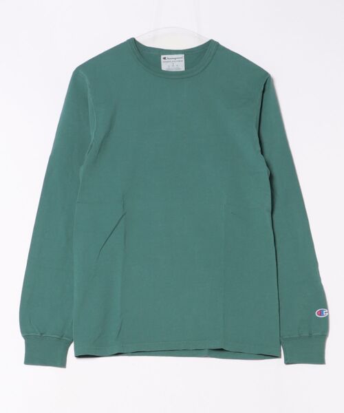 Champion（チャンピオン）の「【Champion/チャンピオン】（UN）6oz. GARMENT DYED LONG SLEEVE T-SHIRTS（Tシャツ/カットソー・メンズ・ブラック/ネイビー/グレー/レッド/グリーン/グレイッシュブルー・SMALL/MEDIUM/LARGE/X-LARGE）」の3枚目の写真