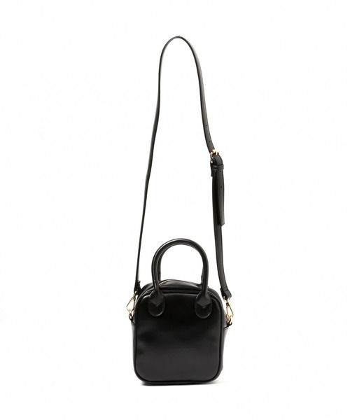 LAKOLE（ラコレ）の「スクエアボストンショルダーバッグ / LAKOLE（ショルダーバッグ・レディース・ブラック/オフホワイト・FREE）」の8枚目の写真