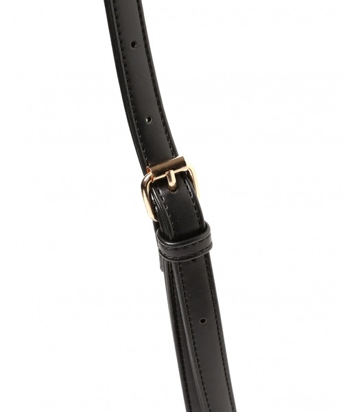 LAKOLE（ラコレ）の「スクエアボストンショルダーバッグ / LAKOLE（ショルダーバッグ・レディース・ブラック/オフホワイト・FREE）」の13枚目の写真