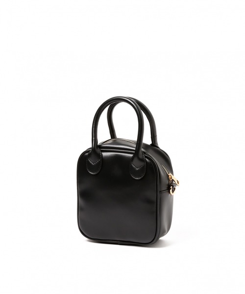 LAKOLE（ラコレ）の「スクエアボストンショルダーバッグ / LAKOLE（ショルダーバッグ・レディース・ブラック/オフホワイト・FREE）」の18枚目の写真