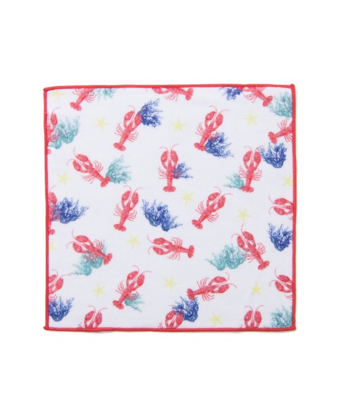 Francfranc フランフラン の バロットハンカチ ザリガニ ホワイト ハンカチ ハンドタオル Wear