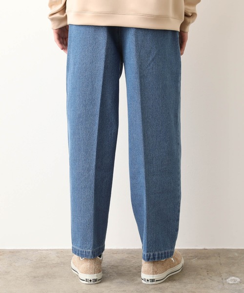 JUNRED(ジュンレッド)の「ミドルオンスデニムワイドテーパードタックパンツ(デニムパンツ・メンズ・ブルー/ネイビー・S/M/L)」の7枚目の写真