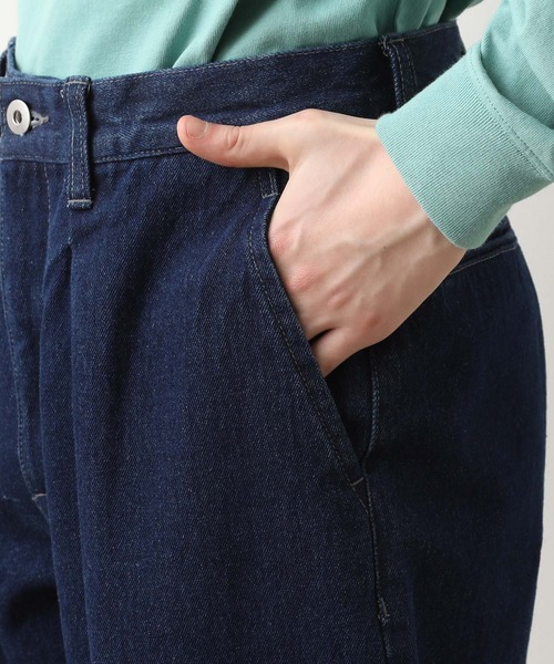 JUNRED(ジュンレッド)の「ミドルオンスデニムワイドテーパードタックパンツ(デニムパンツ・メンズ・ブルー/ネイビー・S/M/L)」の15枚目の写真