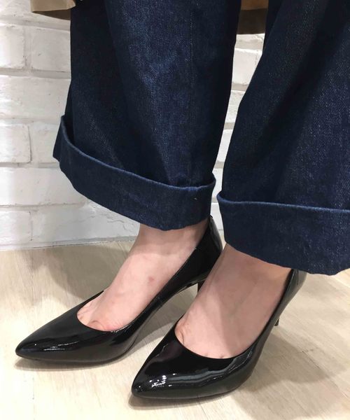 ファッション大好評 ポインティー プレーン ヒール シューズ プレーン トゥ トータルモーション トゥ パンプス 7 5cmヒール 75mm パンプス