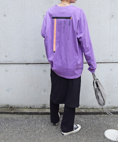 Marient（マリエント）の「AtoZ　ロンTシャツ（Tシャツ/カットソー・レディース・パープル/ホワイト/ブラック・FREE）」の19枚目の写真