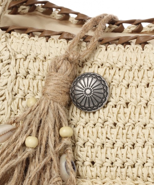 BAYFLOW（ベイフロー）の「20SSペーパータックロゴトートS（トートバッグ・レディース・ブラウン/ナチュラル・FREE）」の14枚目の写真