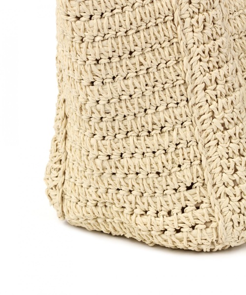 BAYFLOW（ベイフロー）の「20SSペーパータックロゴトートS（トートバッグ・レディース・ブラウン/ナチュラル・FREE）」の9枚目の写真