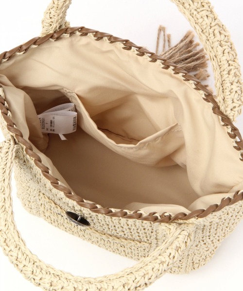 BAYFLOW（ベイフロー）の「20SSペーパータックロゴトートS（トートバッグ・レディース・ブラウン/ナチュラル・FREE）」の11枚目の写真