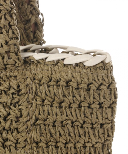 BAYFLOW（ベイフロー）の「20SSペーパータックロゴトートS（トートバッグ・レディース・ブラウン/ナチュラル・FREE）」の8枚目の写真