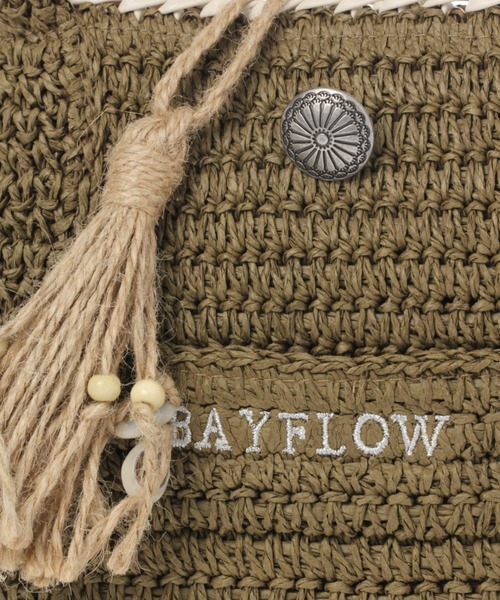 BAYFLOW（ベイフロー）の「20SSペーパータックロゴトートS（トートバッグ・レディース・ブラウン/ナチュラル・FREE）」の6枚目の写真