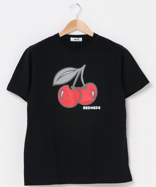 WEGO(ウィゴー)の「WEGO/CHERRYプリントTシャツ(Tシャツ/カットソー・レディース・ホワイト/ブラック・MEDIUM/SMALL/LARGE)」の14枚目の写真