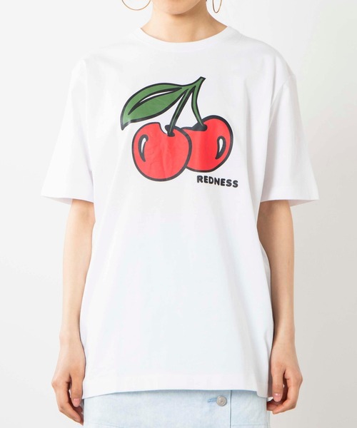 WEGO(ウィゴー)の「WEGO/CHERRYプリントTシャツ(Tシャツ/カットソー・レディース・ホワイト/ブラック・MEDIUM/SMALL/LARGE)」の9枚目の写真