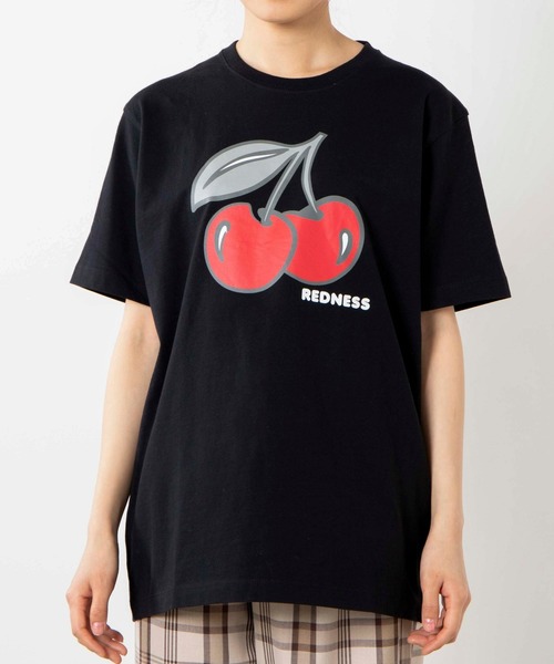 WEGO(ウィゴー)の「WEGO/CHERRYプリントTシャツ(Tシャツ/カットソー・レディース・ホワイト/ブラック・MEDIUM/SMALL/LARGE)」の10枚目の写真