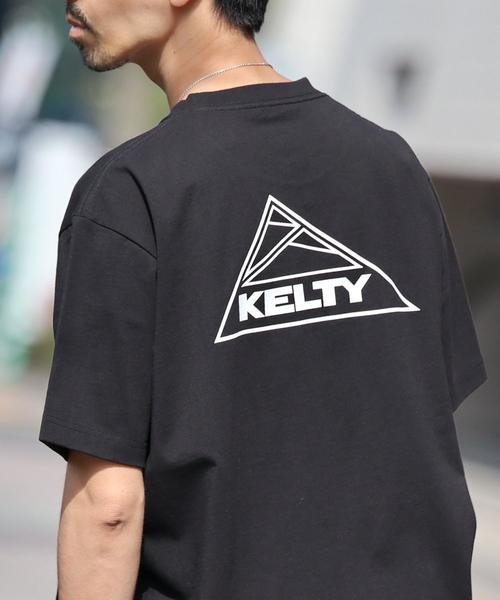 KELTY(ケルティ)の「KELTY(ケルティ)別注プリントTシャツ(Tシャツ/カットソー・メンズ・ブラック/ホワイト・LARGE/SMALL/MEDIUM/X-LARGE)」の1枚目の写真