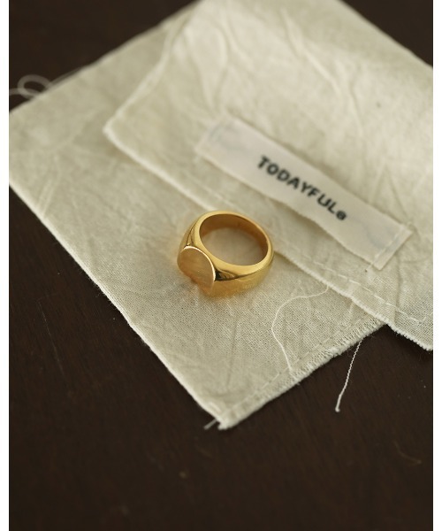 TODAYFUL(トゥデイフル)の「シールリング(リング・レディース・シルバー/ゴールド・#9/#5)」の4枚目の写真