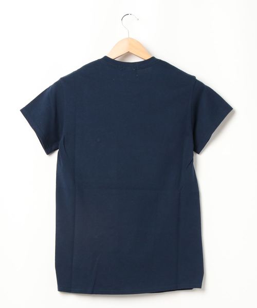 FUMIE TANAKA（フミエタナカ）の「【FUMIE=TANAKA(フミエタナカ)】レザーポケットTシャツ　F20S-33（Tシャツ/カットソー・レディース・ホワイト/キャメル/ネイビー・1）」の4枚目の写真