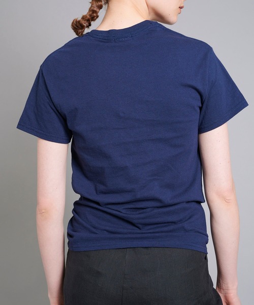 FUMIE TANAKA（フミエタナカ）の「【FUMIE=TANAKA(フミエタナカ)】レザーポケットTシャツ　F20S-33（Tシャツ/カットソー・レディース・ホワイト/キャメル/ネイビー・1）」の19枚目の写真